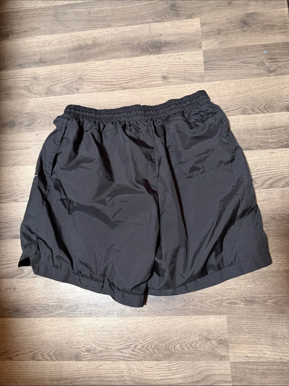 Nike Black Running Shorts with White Swoosh